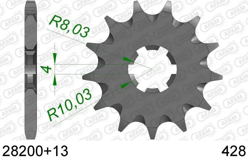 AFAM Sprocket Front 13T - 428
