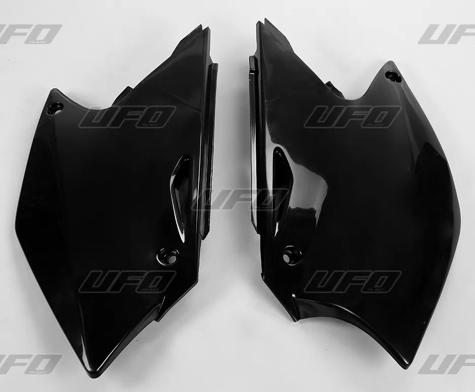 UFO Side Panels Kawasaki Black KXF/RMZ250 04-05