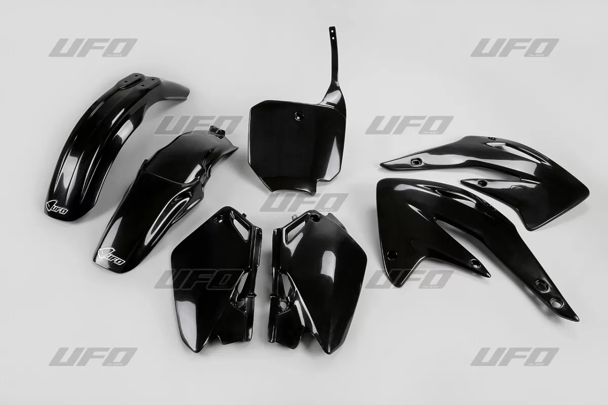 UFO Plastic Kit Black Honda CR85 03-16