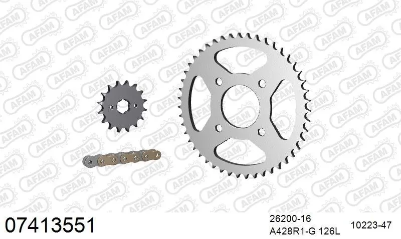 AFAM Chainset - Steel