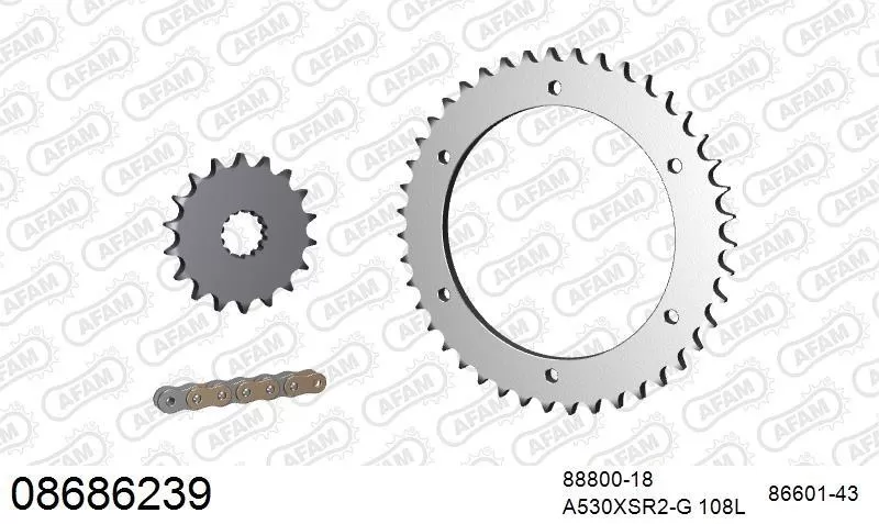 AFAM Chainset - Steel