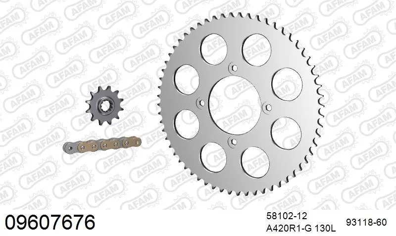 AFAM Chainset - Aluminium