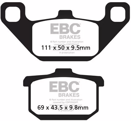 EBC HH Sintered Brake Pads FA085HH