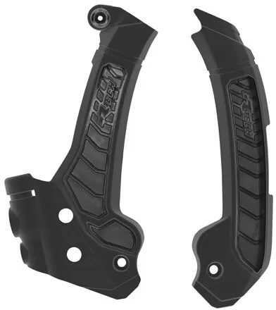Rtech Bi-Material Frame Protectors Black
