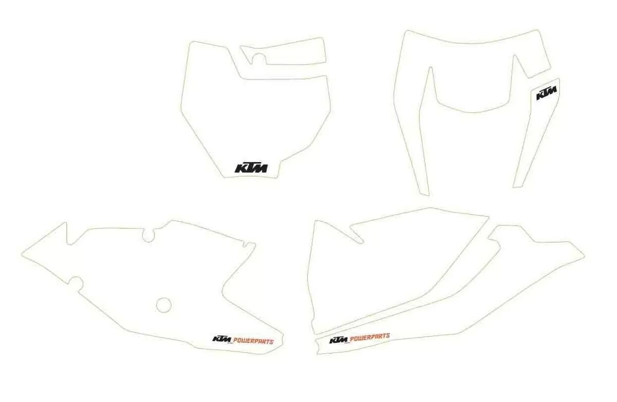 KTM Start Number Backgrounds