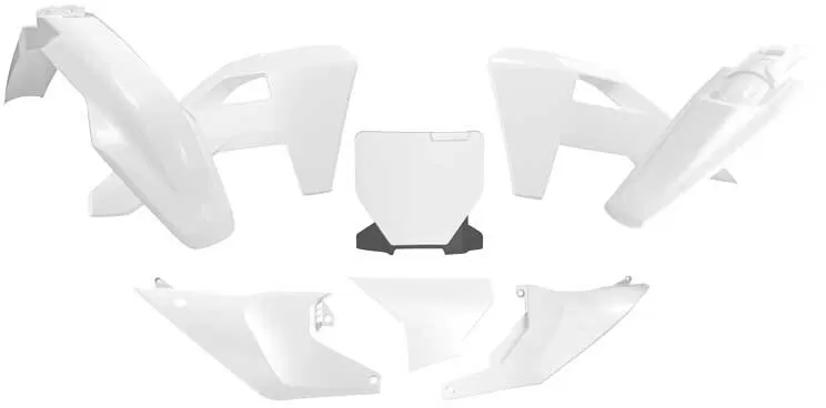 Rtech 6-Piece Plastic Kit Husqvarna White
