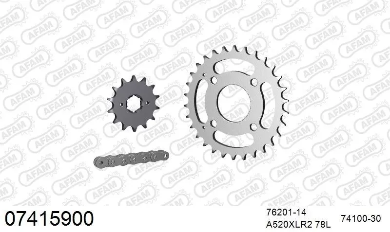 AFAM Chainset - Steel