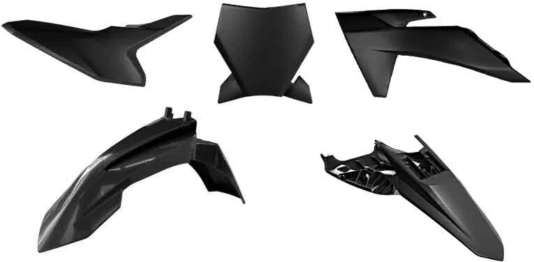 Rtech Plastic Kit 4-Piece Black KTM SX 50 2024
