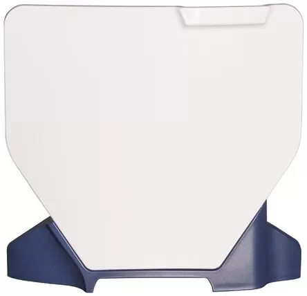 Rtech Front Number Plate TC/FC White/HSQ Blue