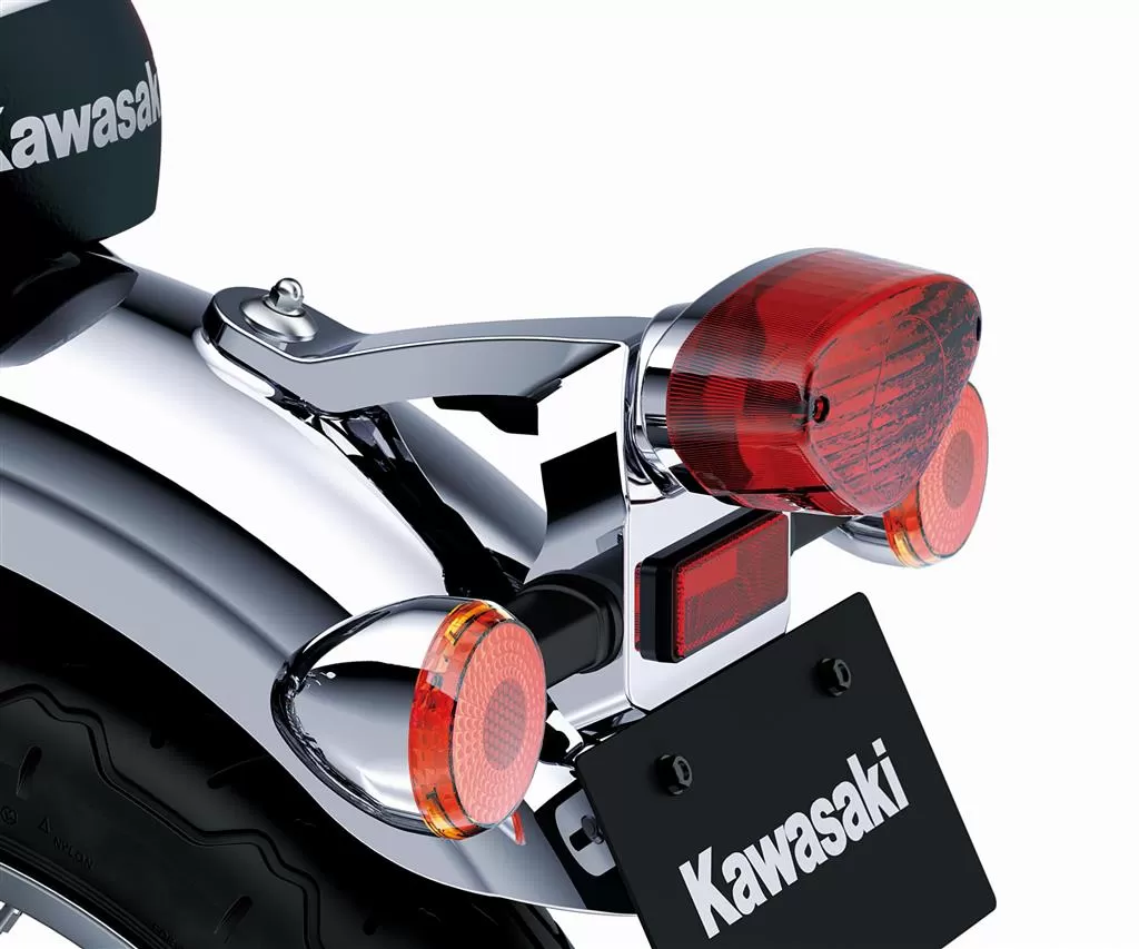 Kawasaki Tail Light Bracket Chrome