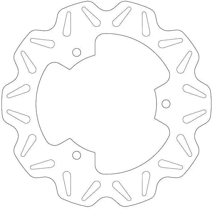 EBC Vee Rear Solid Brake Disc VR2123