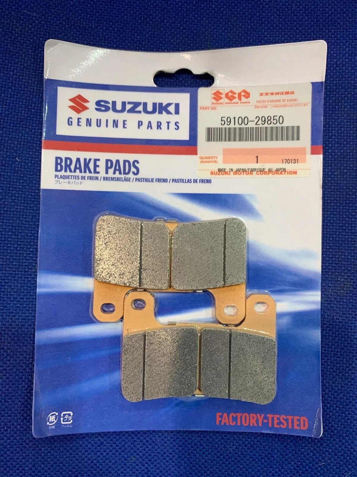 Suzuki Brake Pad Set Front 59100-29850