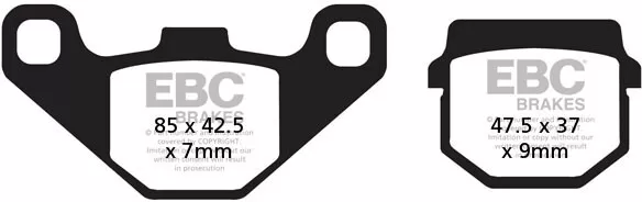 EBC Organic Brake Pads FA083TT