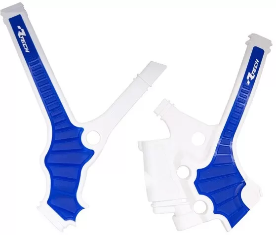 Rtech Plastic Frame Protector Set White/Blue YZ 85