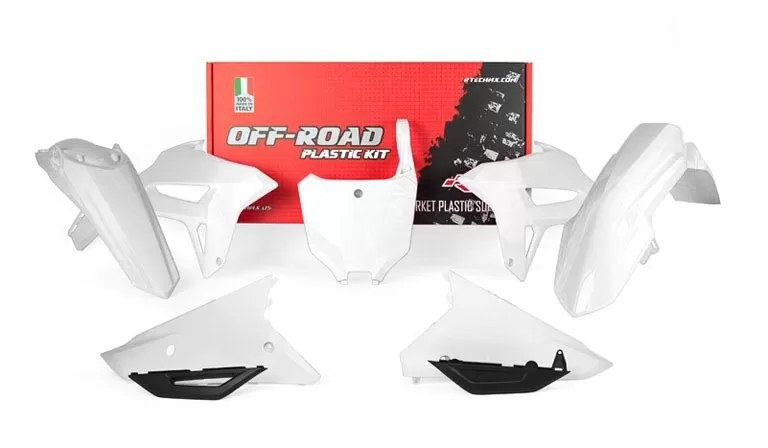 Rtech Plastics Kit 6-Piece White Honda CRF450R/RWE '21