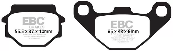 EBC Organic Brake Pads FA067