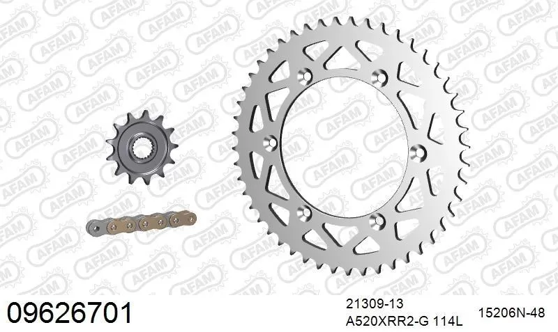 AFAM Chainset - Aluminium