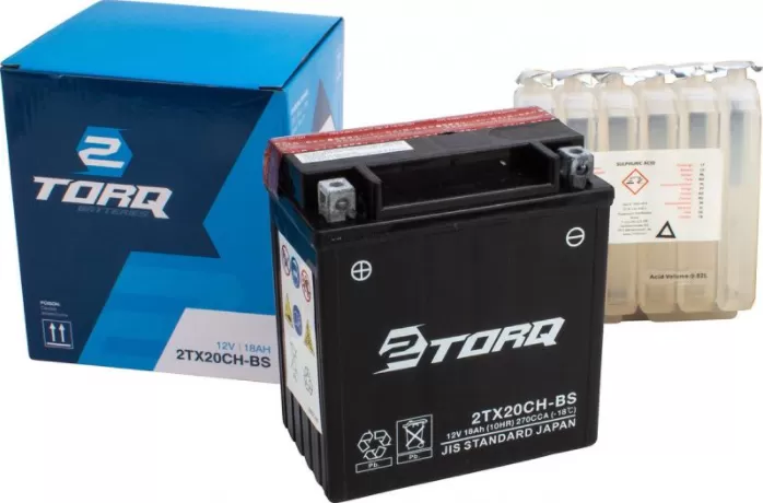 2TORQ Battery 2TX20CH-BS (YTX20CH)