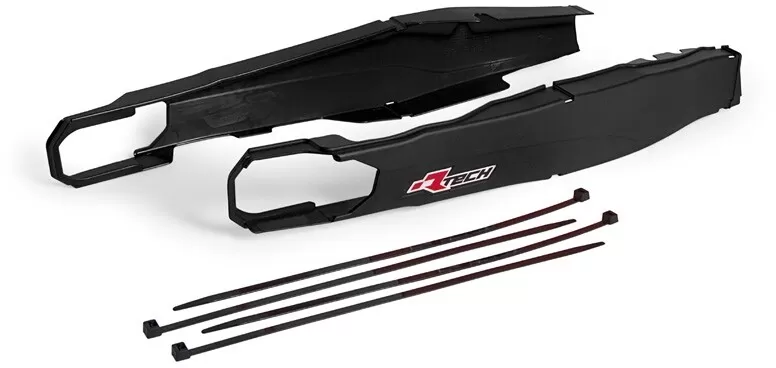 Rtech Plastic Swingarm Protectors Black KTM EXC 125-500
