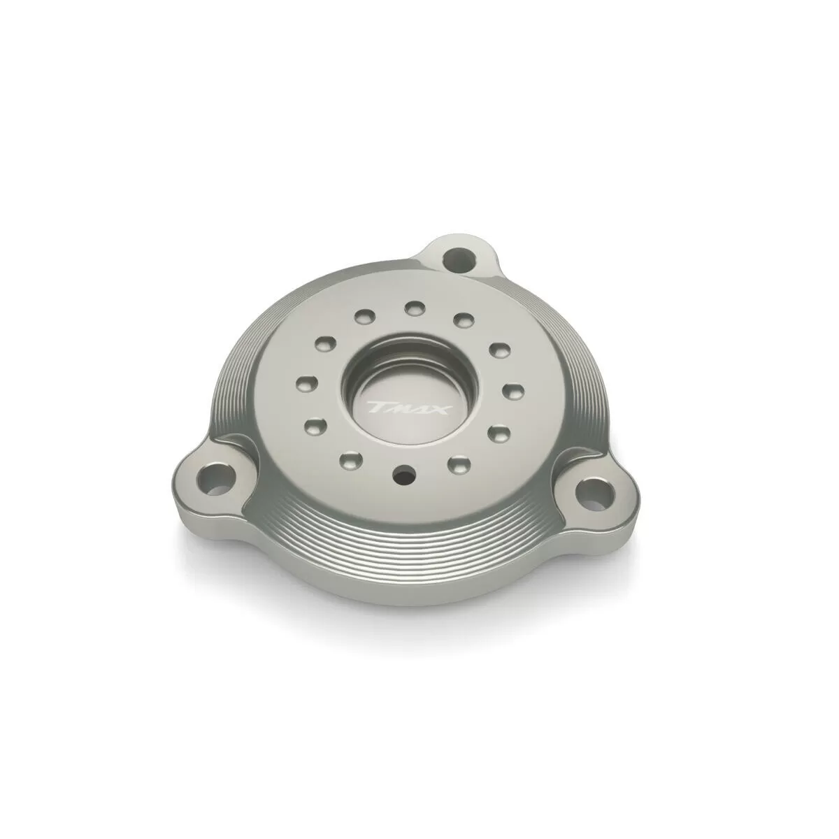 Yamaha Billet Engine Cover Silver Rear TMAX (Tech MAX)