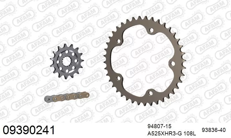 AFAM Chainset - Aluminium