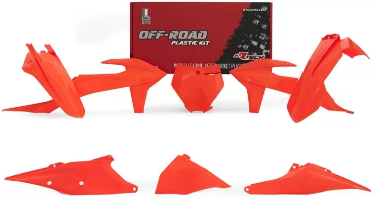 Rtech Plastics Kit w/ Airbox Neon Orange KTM SX/SXF '19-'22