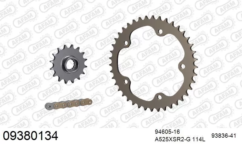 AFAM Chainset - Aluminium