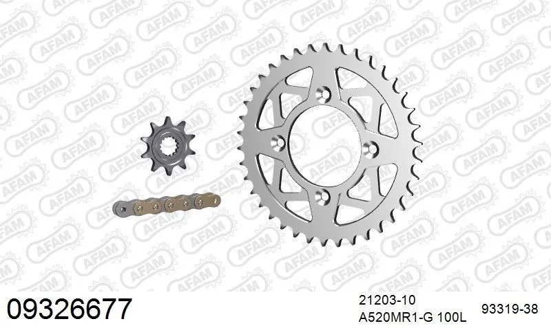 AFAM Chainset - Aluminium Racing