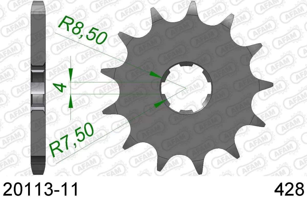 AFAM Sprocket Front 11T - 428