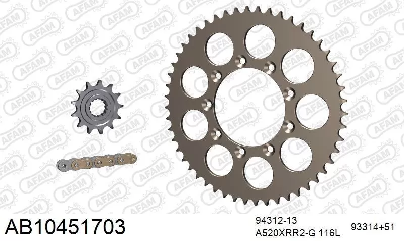 AFAM Chainset - Aluminium AB