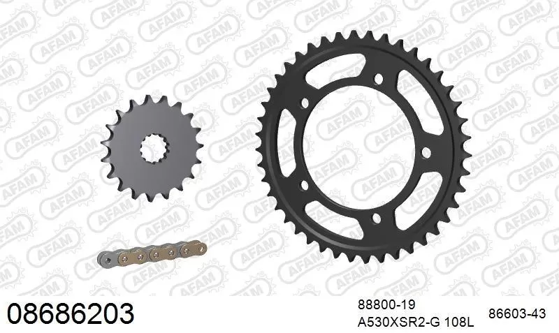 AFAM Chainset - Steel