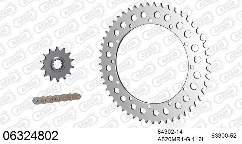 AFAM Chainset - Aluminium
