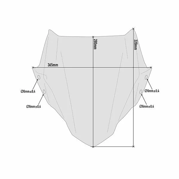 GIVI Windshield excl. mounting kit