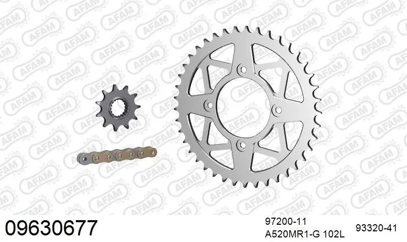 AFAM Chainset - Aluminium