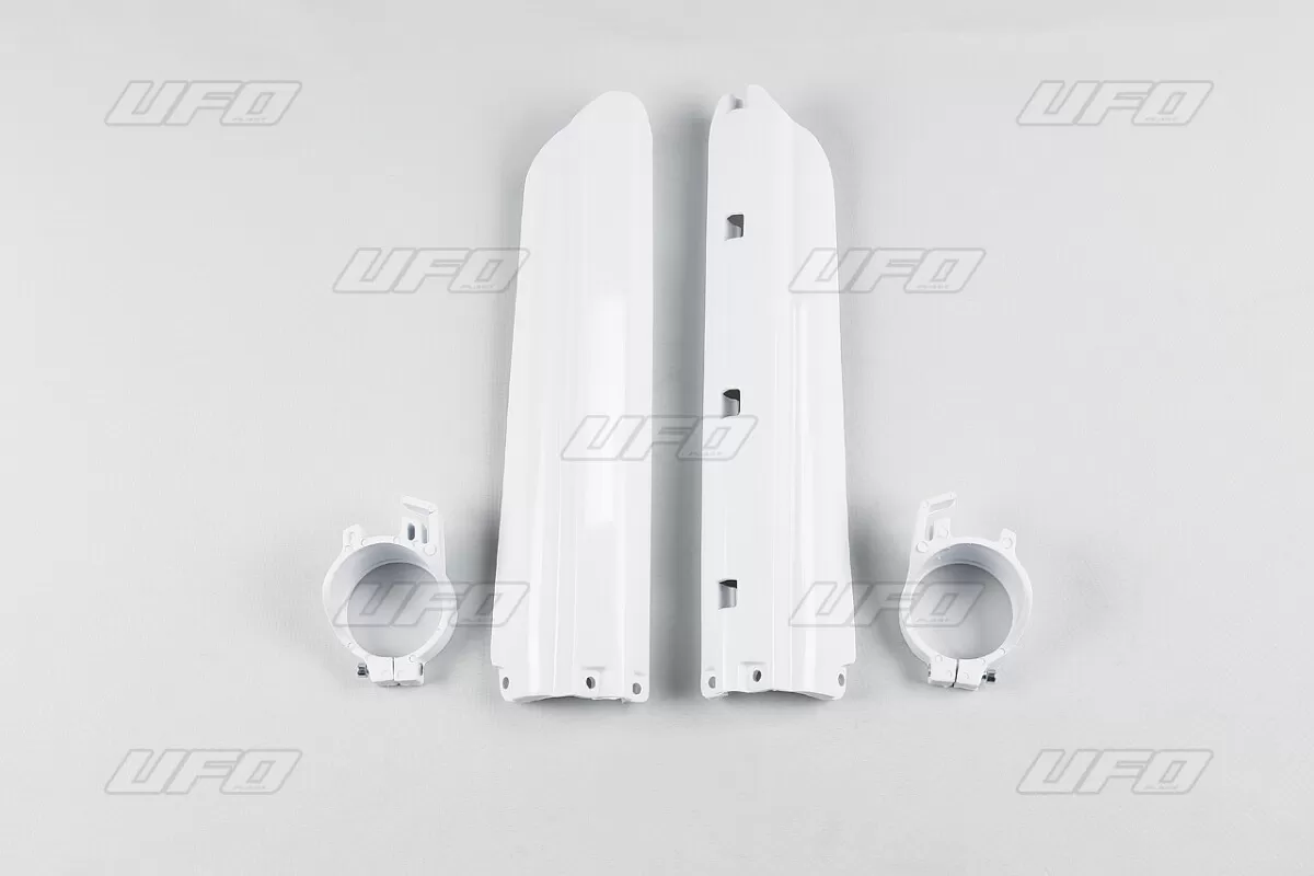 UFO Fork Slider Protectors Yamaha YZ250 White
