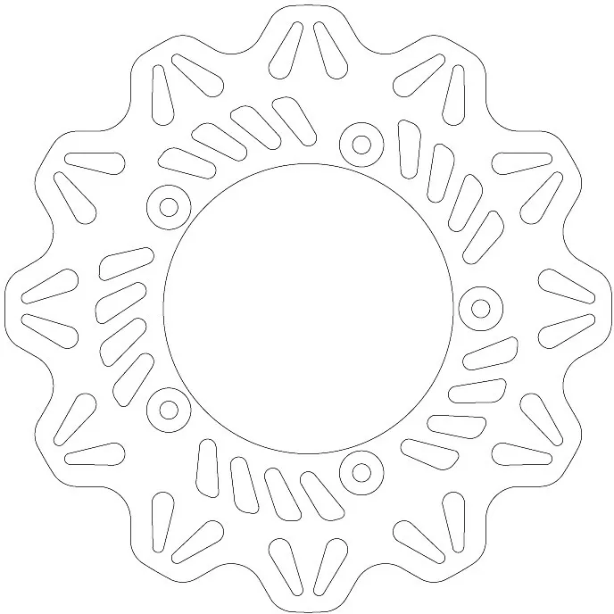 EBC Vee Rear Solid Brake Disc VR1191