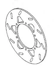 Kawasaki DISC RR SILVER KDX200-H10