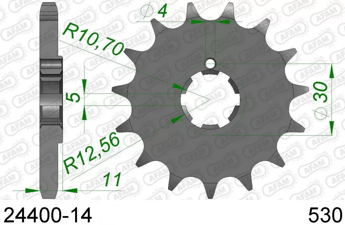AFAM Sprocket Front 14T - 530