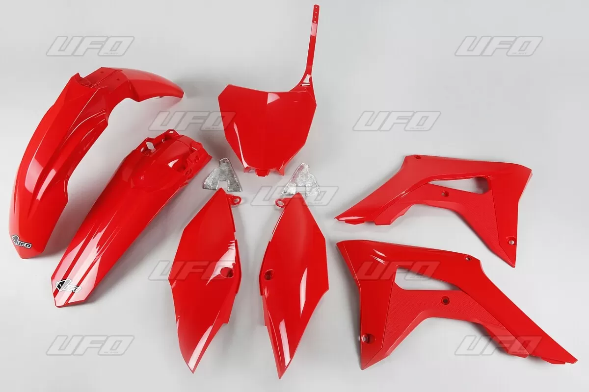 UFO Plastic Kit White Honda CRF250R / CRF450R