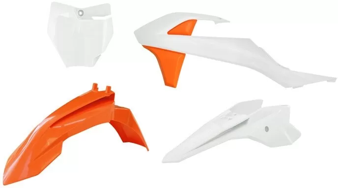 Rtech Plastic Kit 4-Piece SX 50 Orange/White