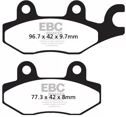 EBC Sintered R Brake Pads FA165/2R