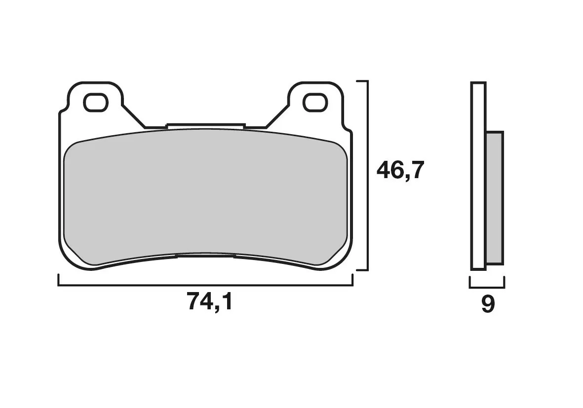 Brembo 07HO50SR Brake Pads Sinter Sport Street 