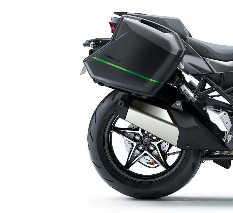 Kawasaki Pannier Cover Set Metallic Matte Graphite Gray (53U)