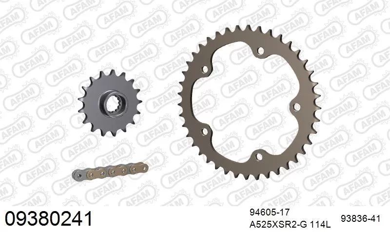 AFAM Chainset - Aluminium