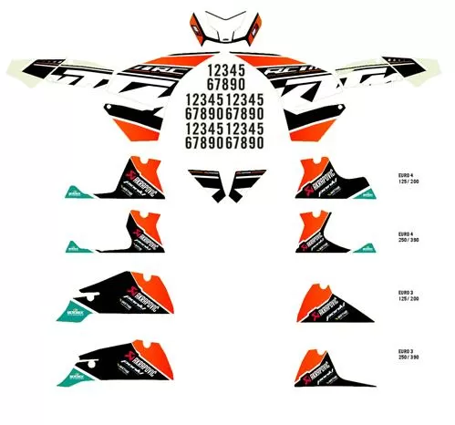 KTM Factory Decal Set RC 125/300 (15-)