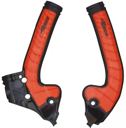 Rtech Bi-material Frame Guards KTM SX 85 Black/Orange