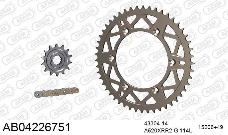 AFAM Chainset - Aluminium AB