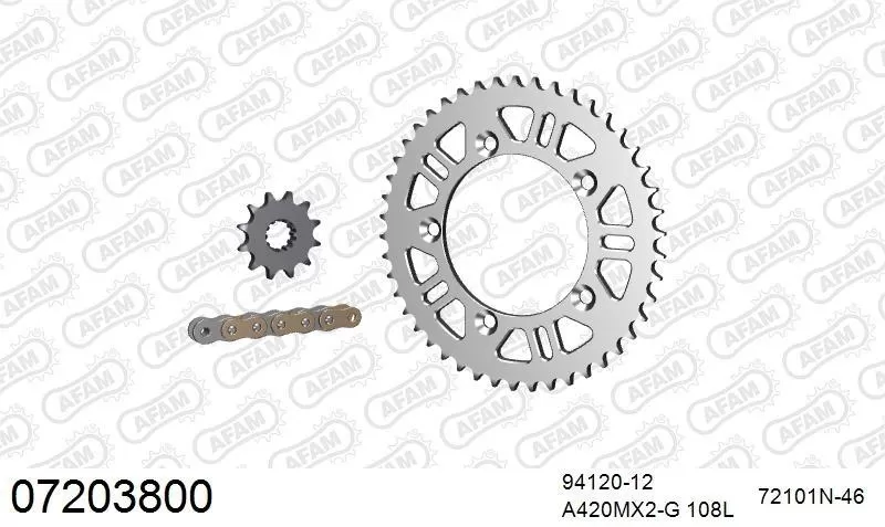 AFAM Chainset - Aluminium