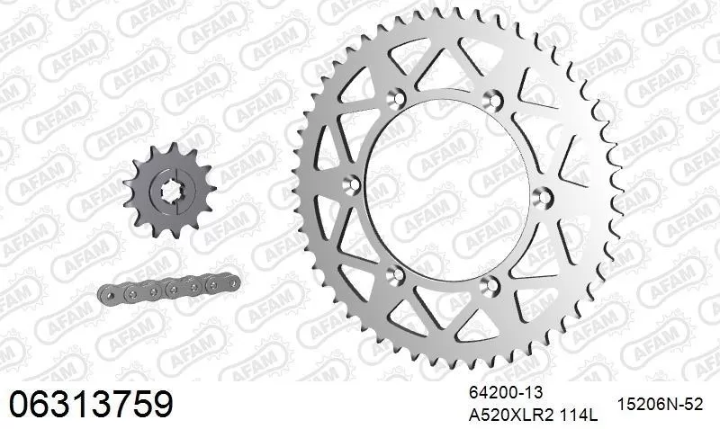 AFAM Chainset - Aluminium