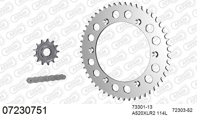 AFAM Chainset - Aluminium